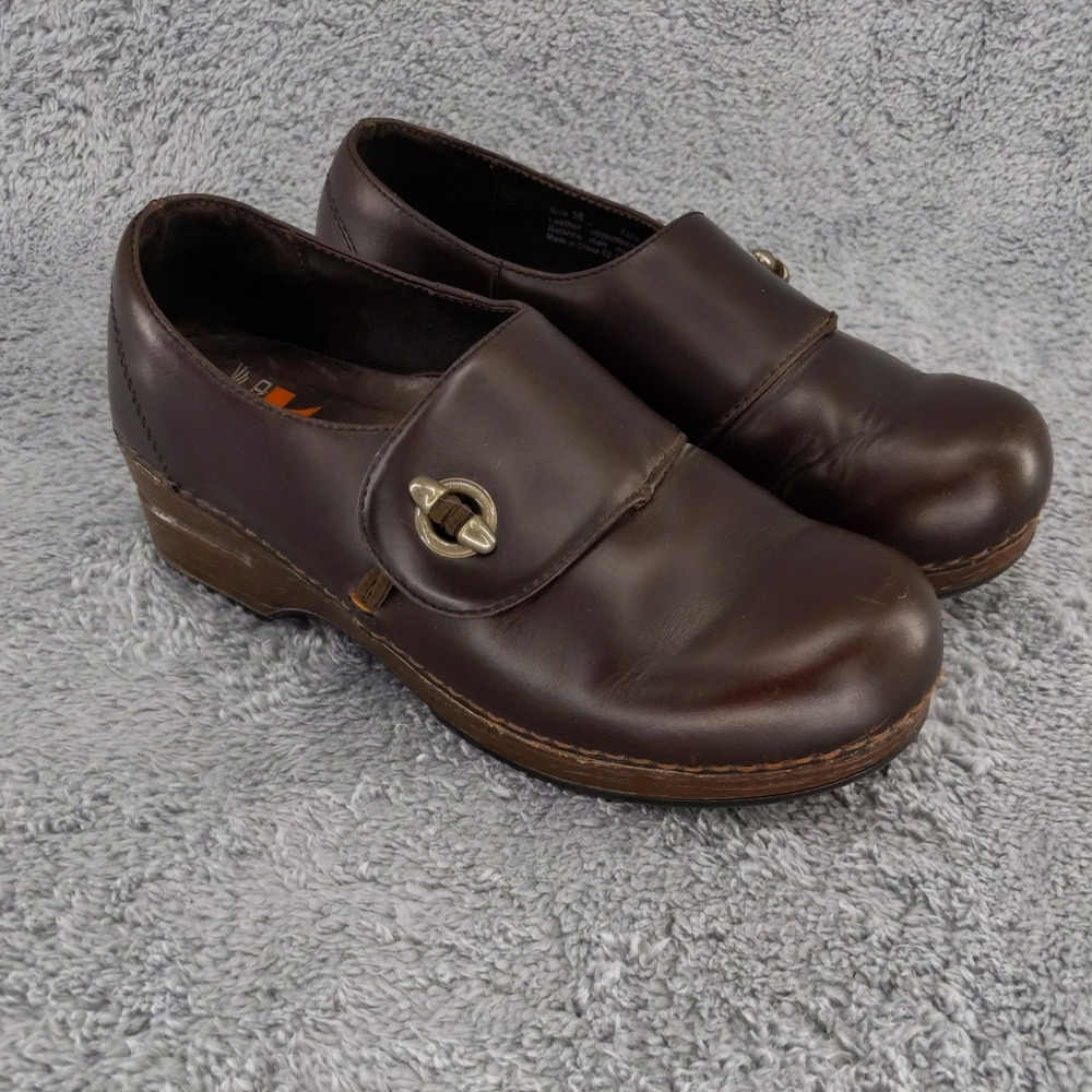 Dansko Tilda XP Clogs Leather Comfort Slip Resistant‎ Shoes Womens Size 38